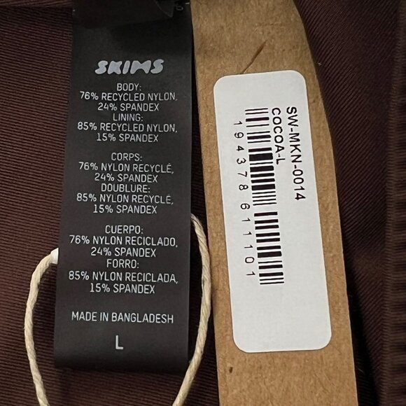 SKIMS Swim One Shoulder Monokini Coca Womens Large - Picture 9 of 12